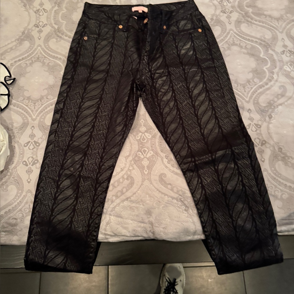 Ted Baker Charcoal Patterned Trousers